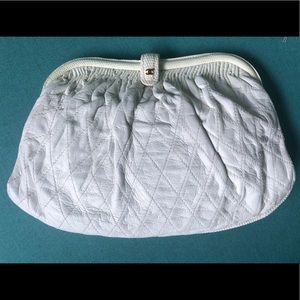 Vintage Chanel Lizard trimmed bag